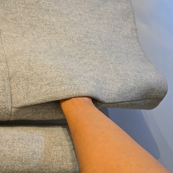 J. Crew Stadium Cloth Nello Gori Light Gray Women's Wool Coat NWOT - Picture 4 of 16